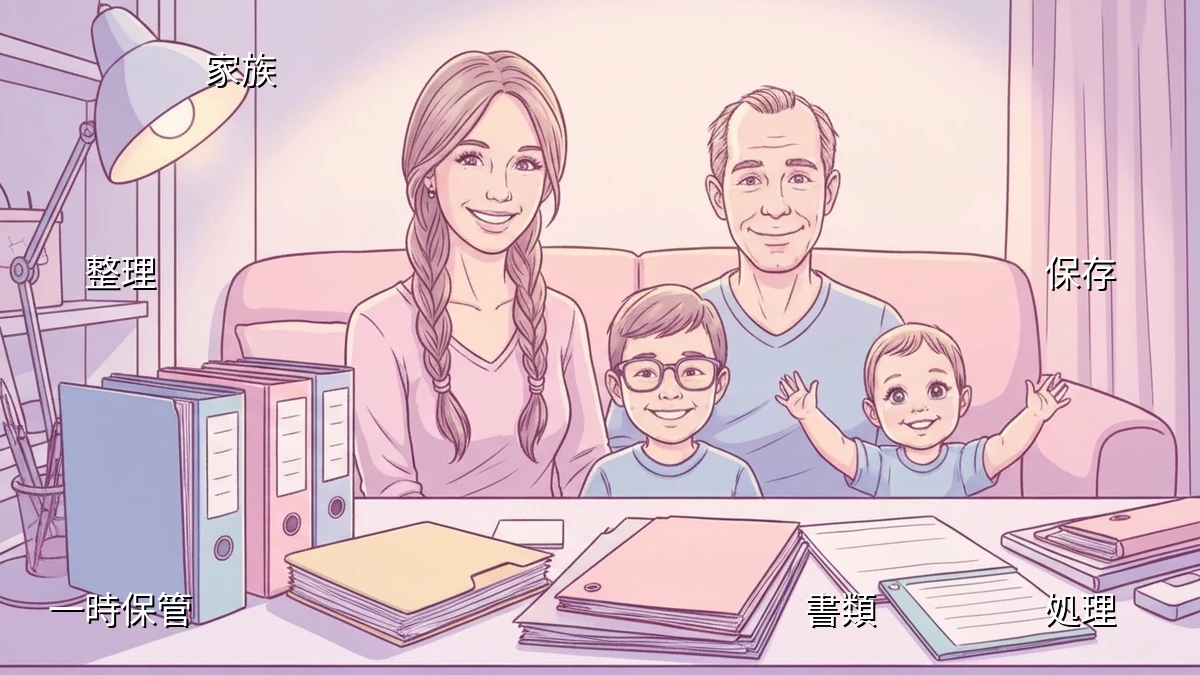 家族の書類整理、簡単ステップで快適収納