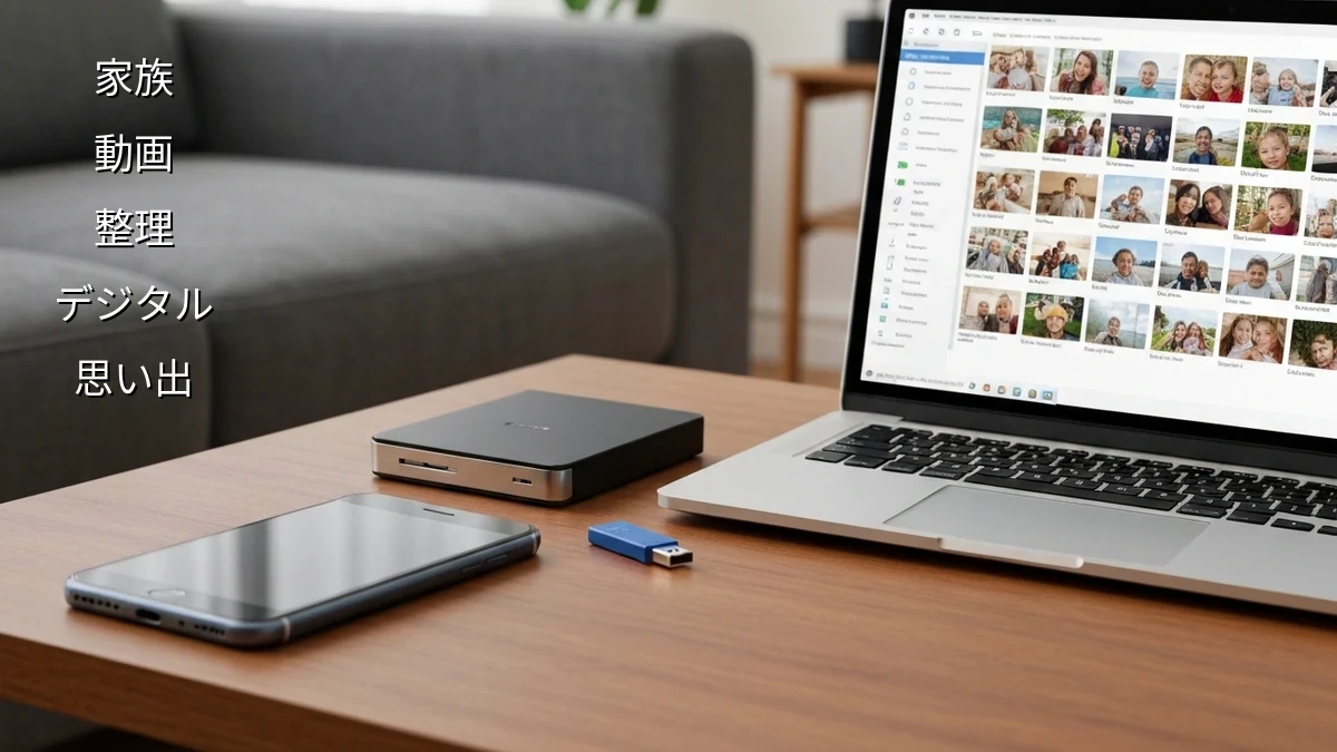 動画ファイルの整理|家族動画を快適に管理するコツ
