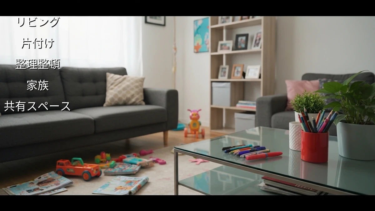 家族共有スペースの片付けルール！快適空間を作る