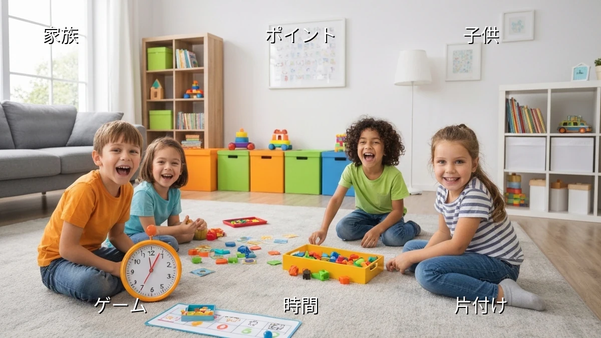 家族で楽しく！短時間でできる片付けゲーム