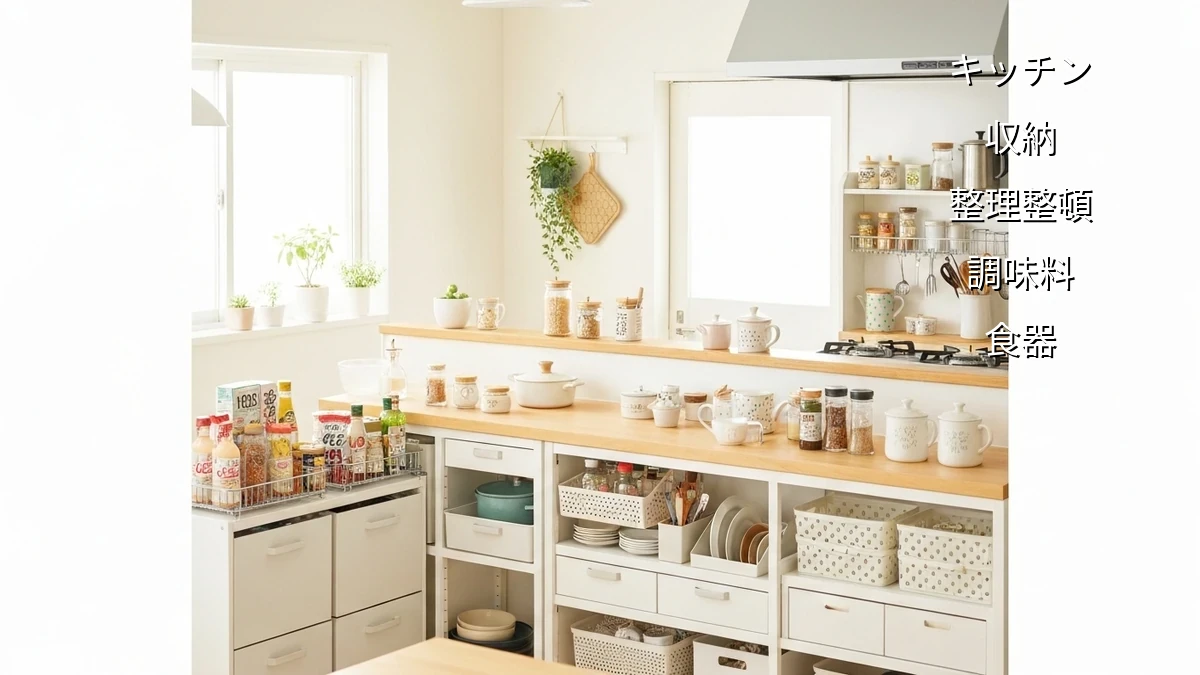 キッチン収納、使いやすさUP！100均グッズ活用術