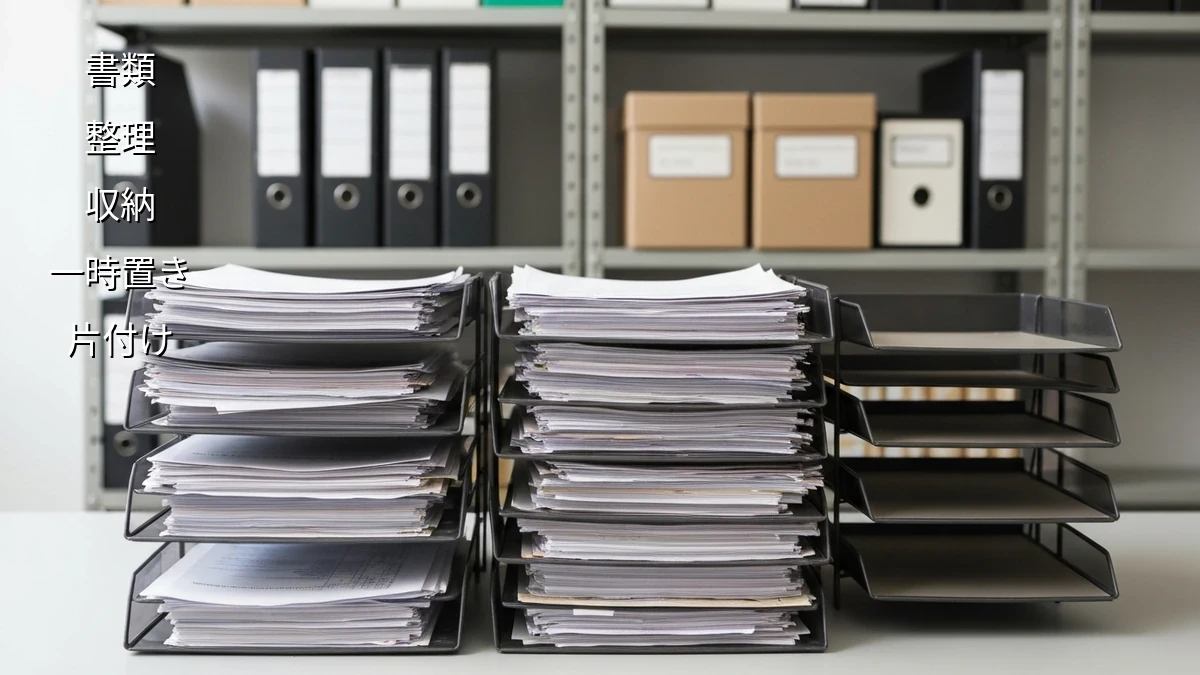 書類の一時置き場！リバウンドしない工夫