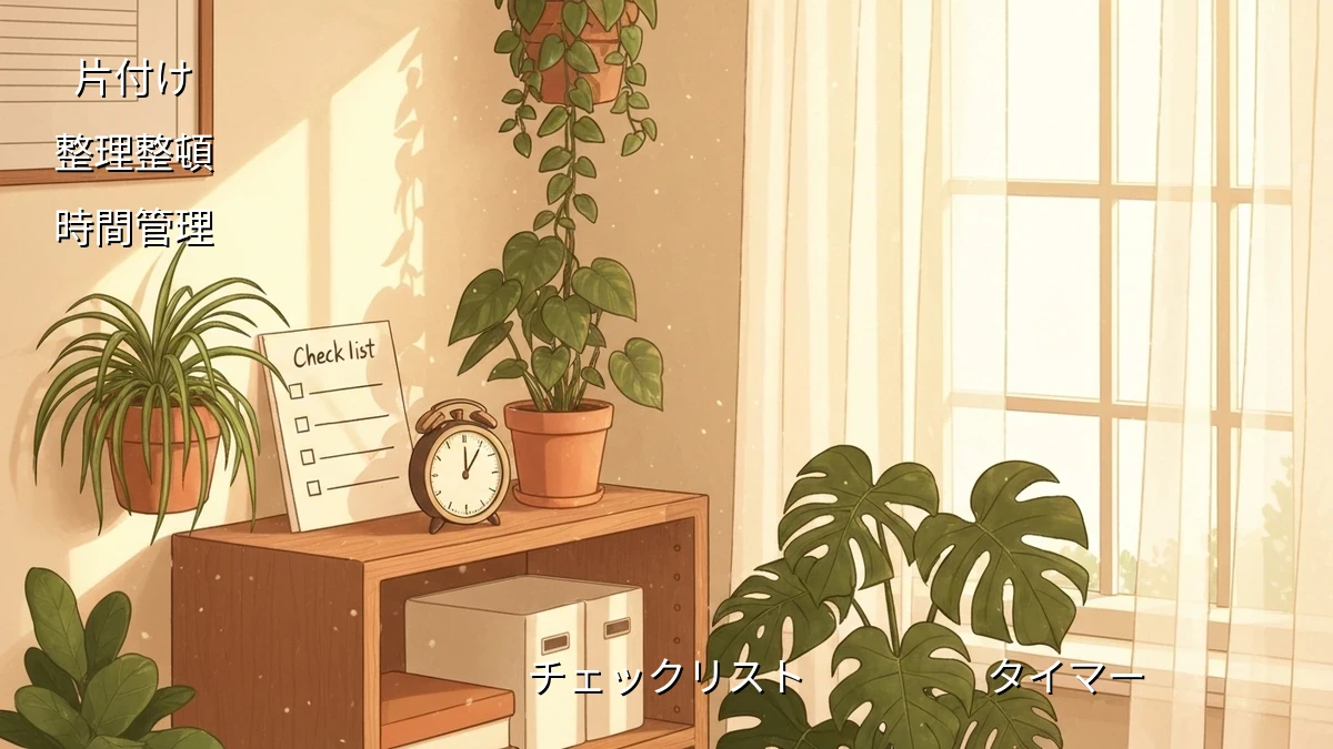 片付けと時間管理。週末1時間で家全体をリフレッシュ