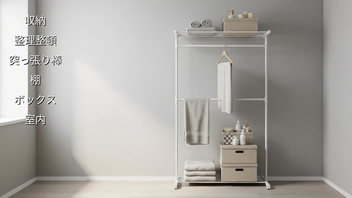 突っ張り棒収納、活用アイデアと注意点