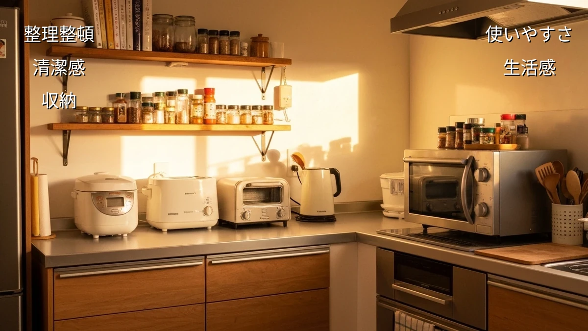 キッチン家電、出し入れしやすい配置のコツ